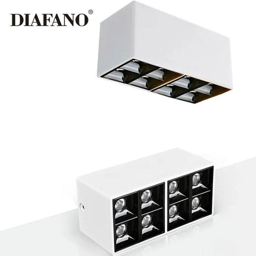 Spot moderne LED box rectangle en métal Light