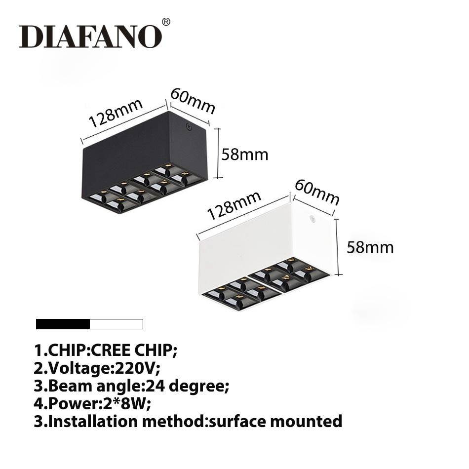 Spot moderne LED box rectangle en métal Light - vue 7 sur 8
