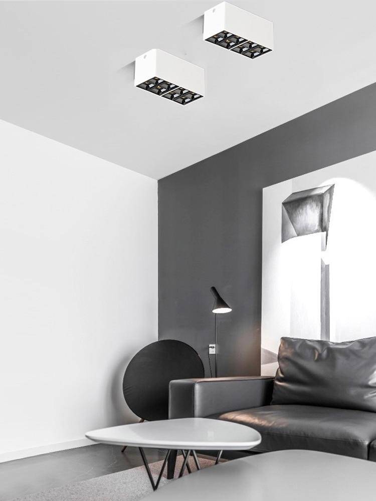 Spot moderne LED box rectangle en métal Light - vue 6 sur 8