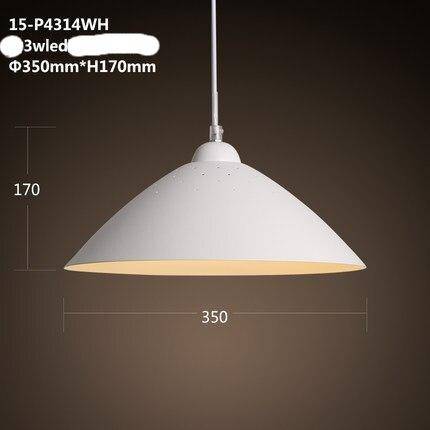 Suspension moderne avec abat-jour arrondi en métal à LED - vue 5 sur 5