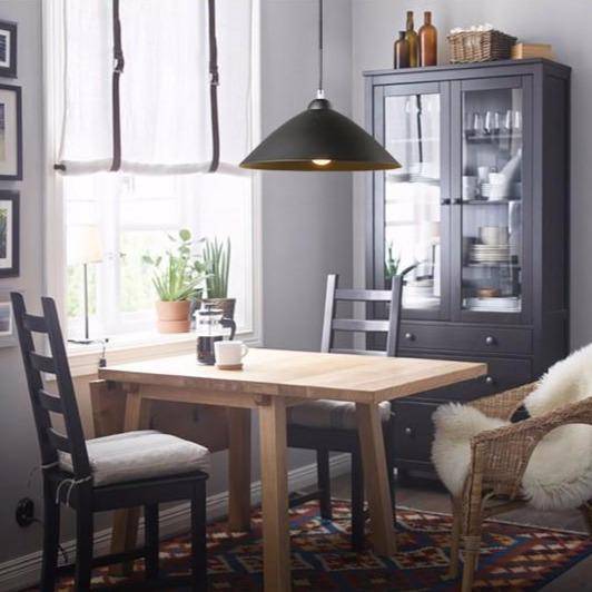 Suspension moderne avec abat-jour arrondi en métal à LED - vue 4 sur 5