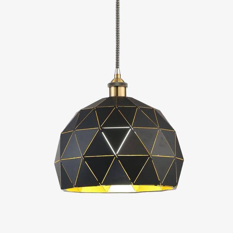 Suspension design LED arrondie avec plusieurs plaques métal Hang