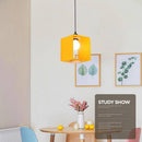 Suspension moderne LED en cube coloré Creative