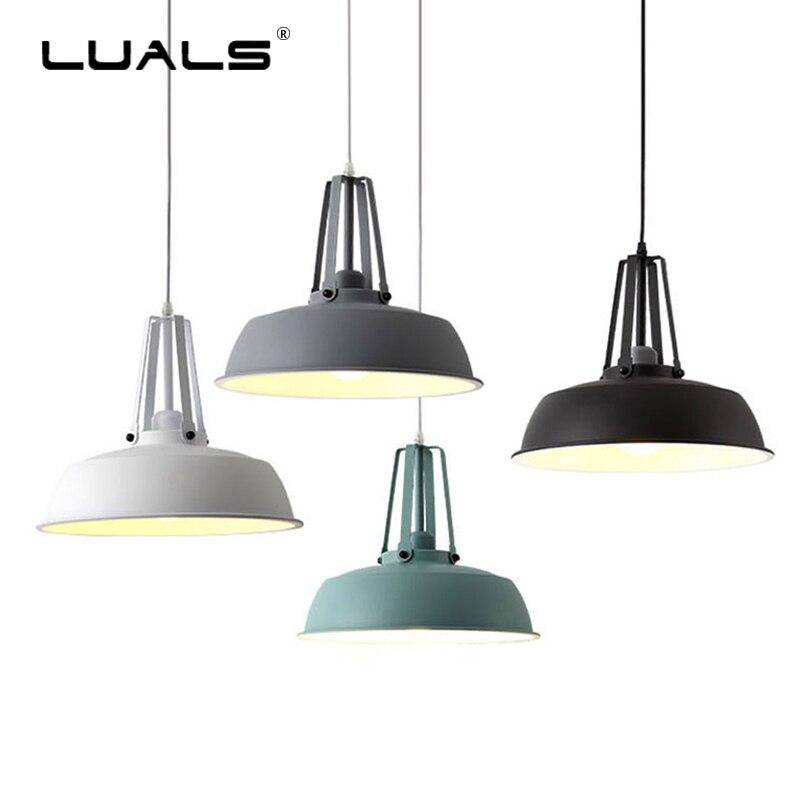 Suspension industrielle LED avec abat-jour métal Hang - vue 7 sur 10