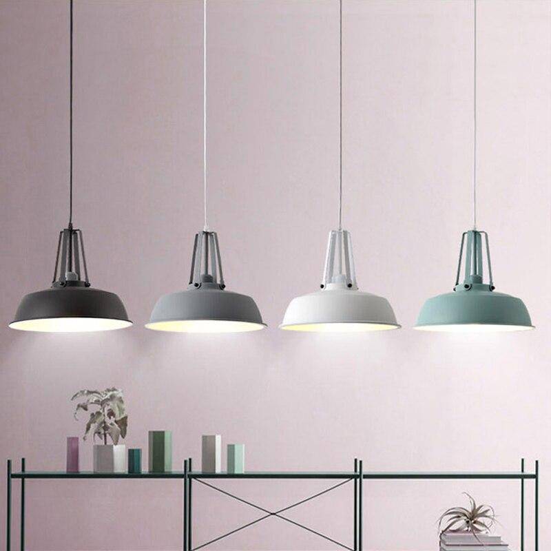 Suspension industrielle LED avec abat-jour métal Hang - vue 4 sur 10