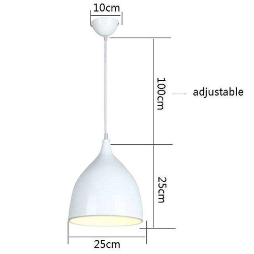 Suspension LED cône arrondi de couleurs Hanging