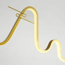 Lustre design à LED en forme de vague Lusteria