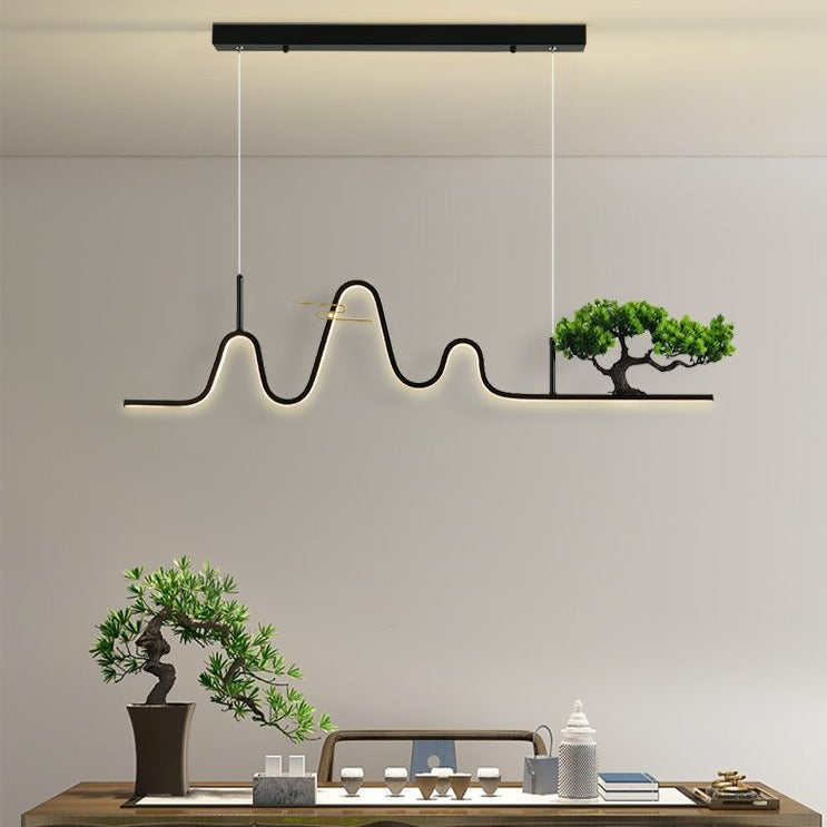 Lustre design à LED en forme de vague Lusteria - vue 5 sur 8