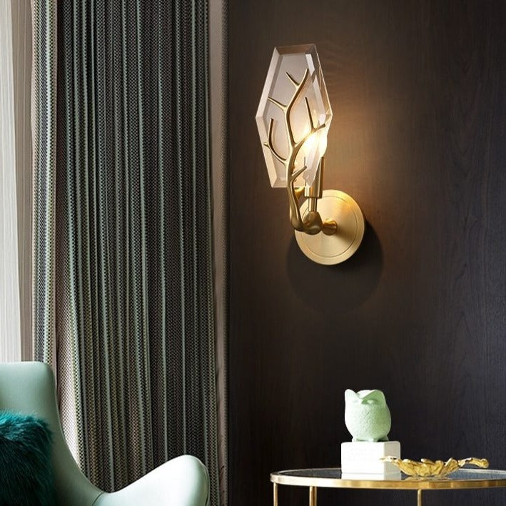 Applique murale moderne LED en forme de feuille Lifya