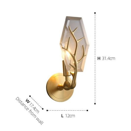Applique murale moderne LED en forme de feuille Lifya