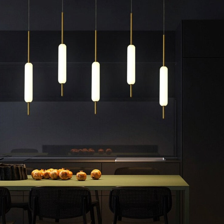 Lustre moderne avec plusieurs lumières suspendues Ritta