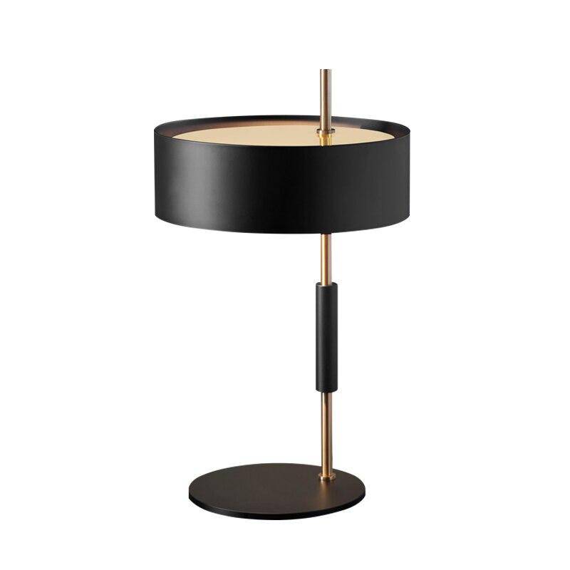 Lampe à poser design à LED en métal doré et finitions noires Loft - vue 6 sur 5