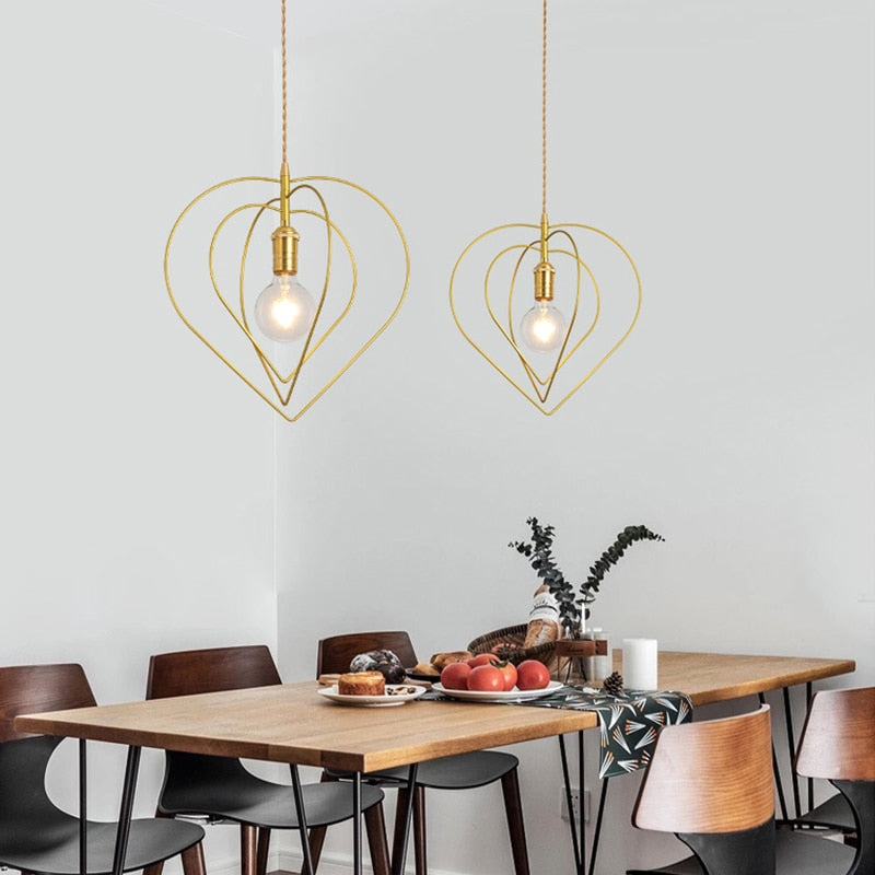 Suspension moderne LED avec formes géometriques Yria - vue 4 sur 10