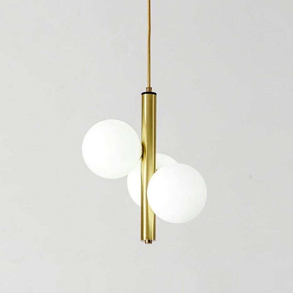 Suspension moderne LED avec 3 globes en verre Lluna - vue 6 sur 14