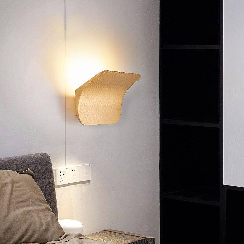 Applique murale design à LED en métal style arrondi Sconce