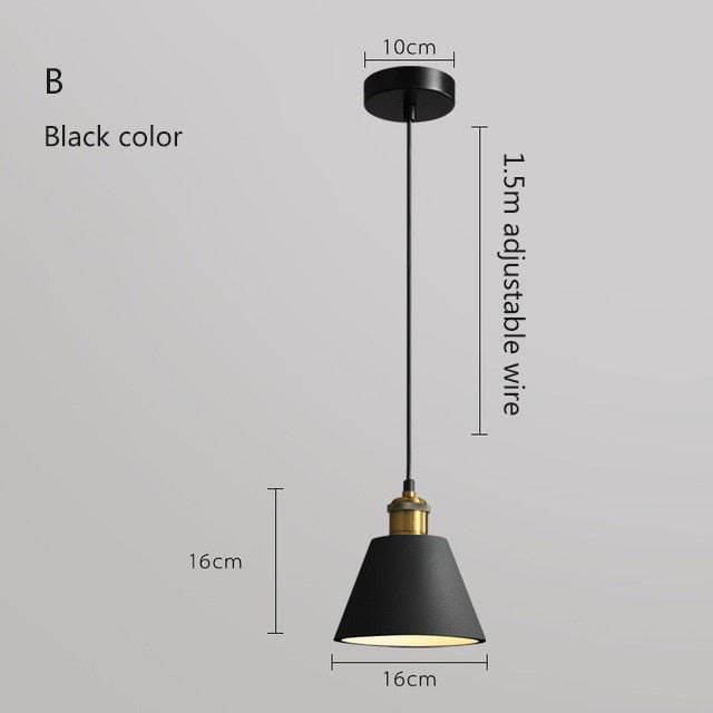 Suspension moderne LED en métal coloré Leesha - vue 8 sur 25