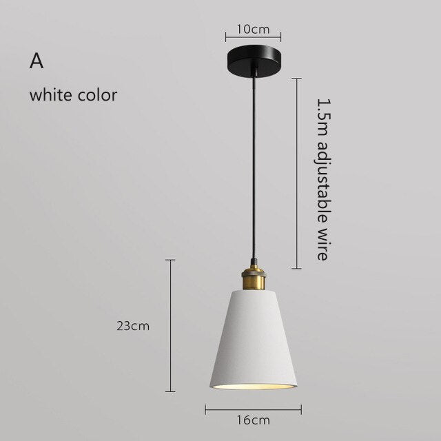 Suspension moderne LED en métal coloré Leesha - vue 11 sur 25