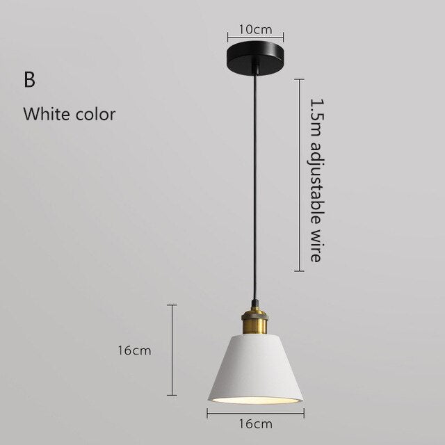 Suspension moderne LED en métal coloré Leesha - vue 12 sur 25