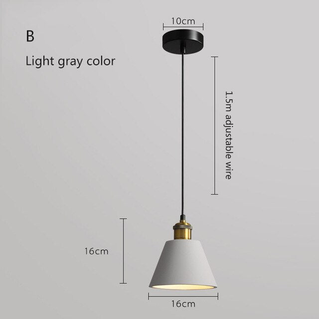 Suspension moderne LED en métal coloré Leesha - vue 16 sur 25