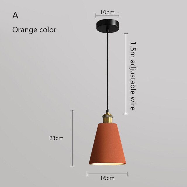 Suspension moderne LED en métal coloré Leesha - vue 19 sur 25