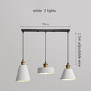 Suspension moderne LED en métal coloré Leesha