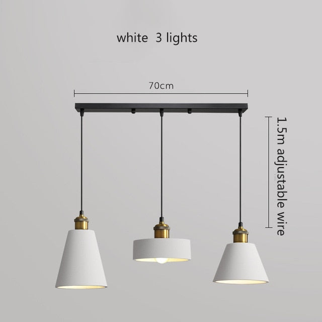 Suspension moderne LED en métal coloré Leesha - vue 24 sur 25