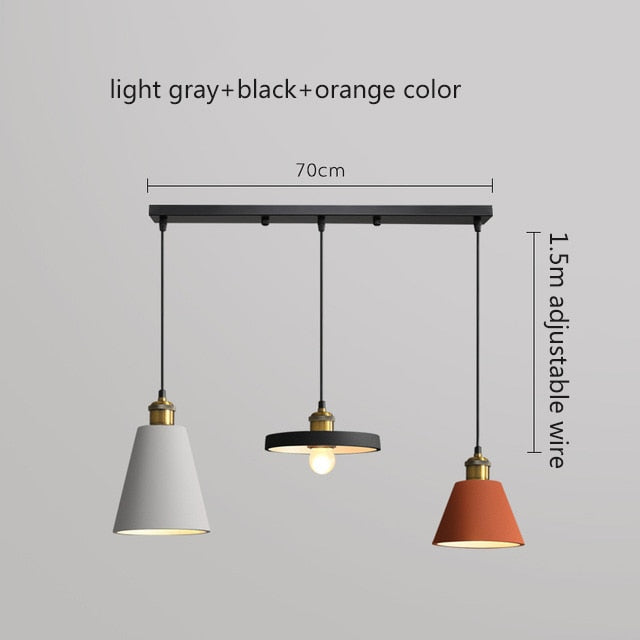 Suspension moderne LED en métal coloré Leesha - vue 25 sur 25