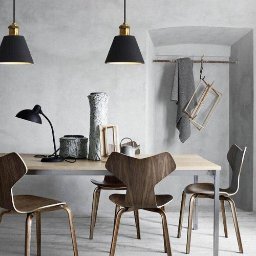 Suspension design à LED en métal avec abat-jour minimaliste Loft