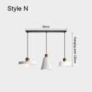 Suspension design à LED en métal avec abat-jour minimaliste Loft