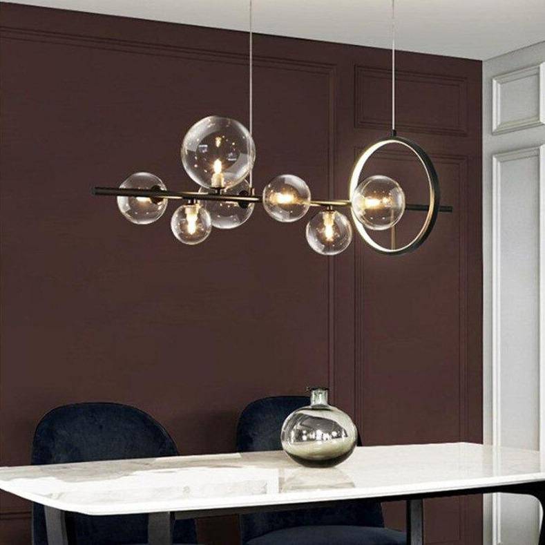 Suspension design à LED avec plusieurs sphères en verre Loft - vue 3 sur 8