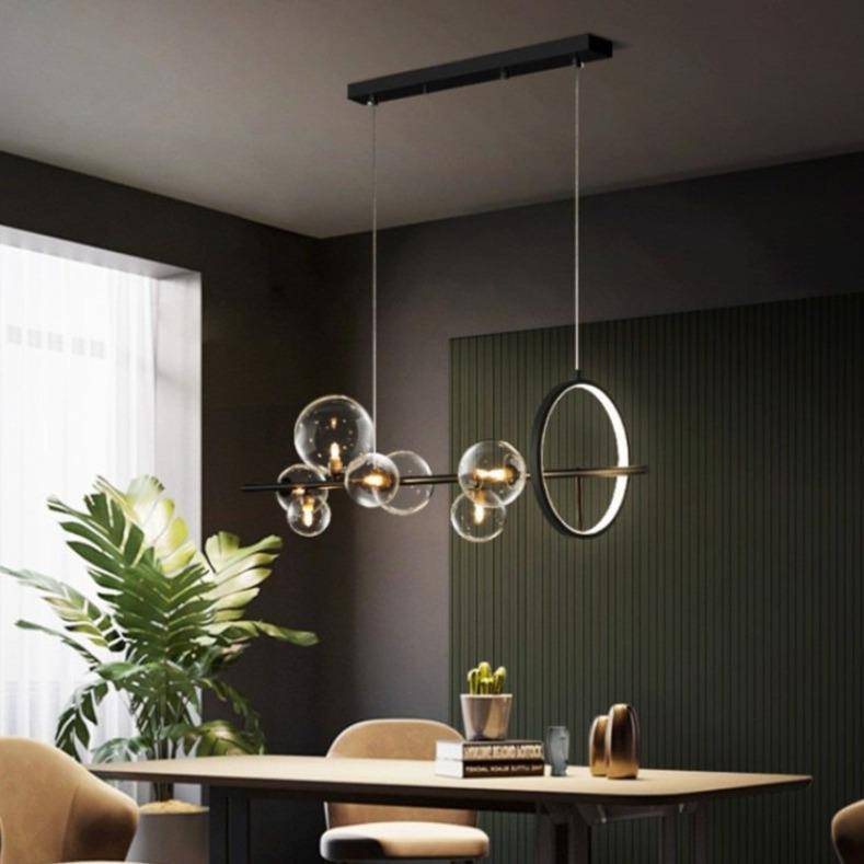 Suspension design à LED avec plusieurs sphères en verre Loft - vue 2 sur 8