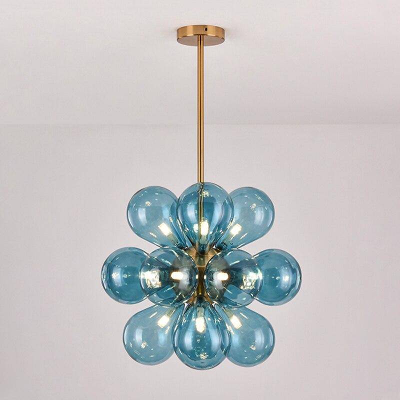 Suspension design à LED avec plusieurs ballons en verre coloré Hang - vue 5 sur 9