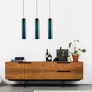 Suspension design à LED cylindre en verre Creative