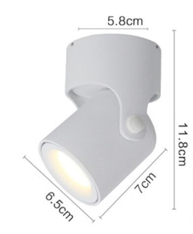 Spot rond à LED ajustable Obby - vue 8 sur 9