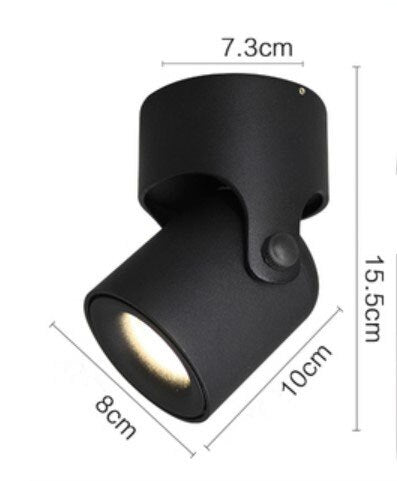 Spot rond à LED ajustable Obby - vue 7 sur 9