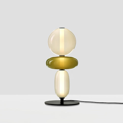 Lampe à poser moderne LED en forme de pierres Albane