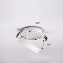 Spot encastré rond LED avec orientation 360