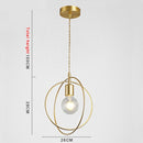 Suspension moderne LED avec formes géometriques Yria