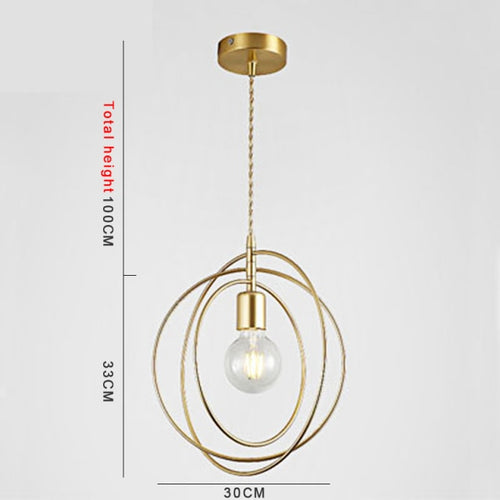 Suspension moderne LED avec formes géometriques Yria