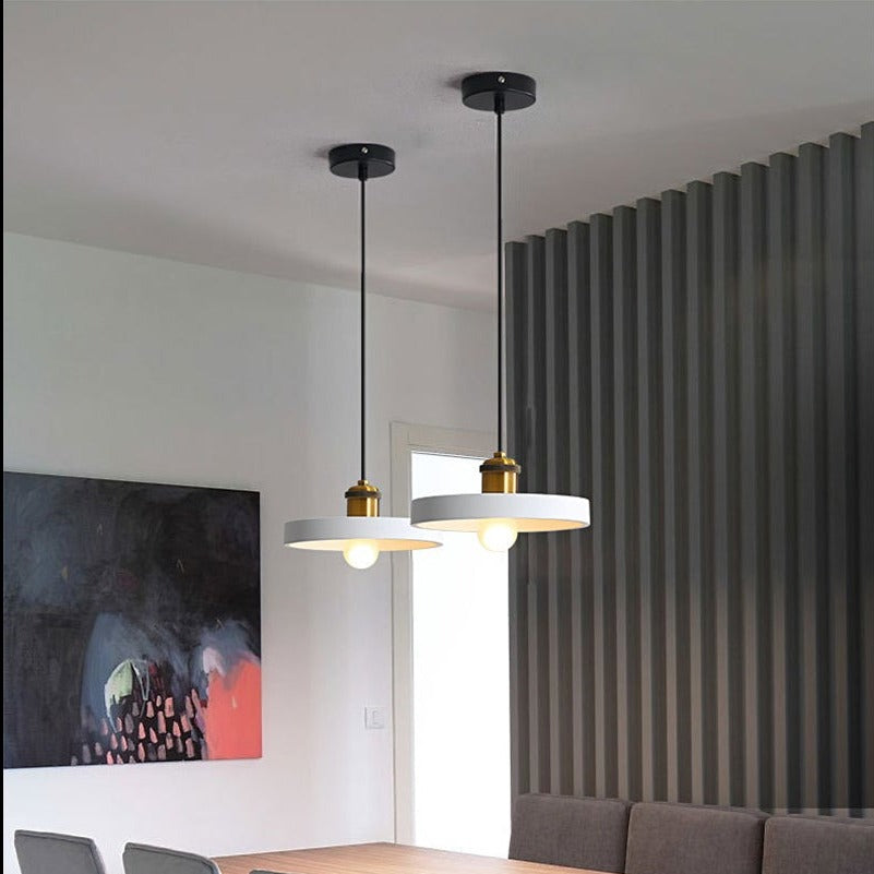 Suspension moderne LED en métal coloré Leesha - vue 6 sur 25
