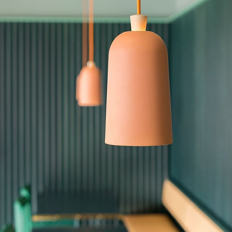 Suspension scandinave avec abat-jour en métal et bois Maloe - vue 6 sur 10