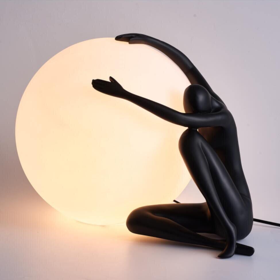 Lampe à poser LED style art déco avec silhouette Bloomie - vue 4 sur 8