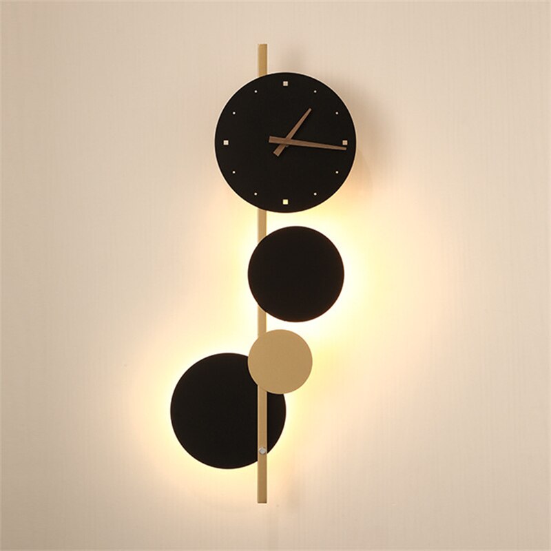 Applique murale LED moderne avec horloge Scony - vue 7 sur 7