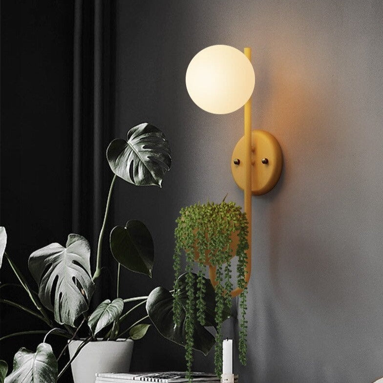 Applique murale moderne LED avec pot de plantes Xenia - vue 9 sur 14