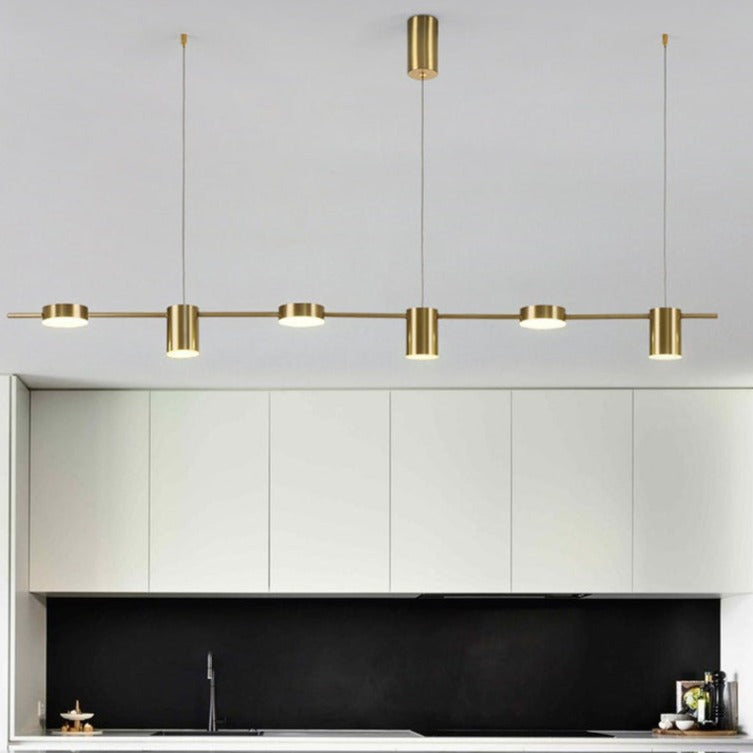 Lustre moderne LED avec plusieurs spots en métal Ainoa - vue 3 sur 16