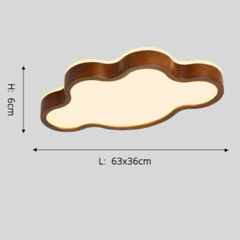 Plafonnier scandinave LED avec formes originales en bois Amade - vue 11 sur 11