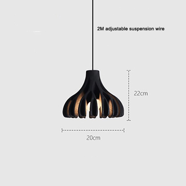 Suspension industrielle avec abat-jour créative Monroe