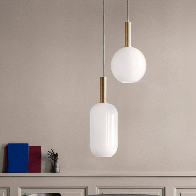 Suspension moderne avec différentes formes en verre Charlise - vue 7 sur 14