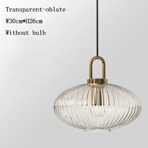 Suspension moderne avec différentes formes en verre Charlise