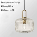 Suspension moderne avec différentes formes en verre Charlise